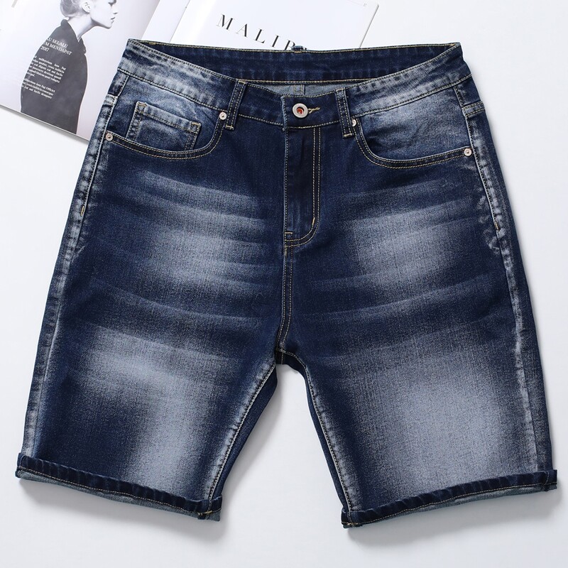 

Guys Washed Denim Shorts, Dark wash