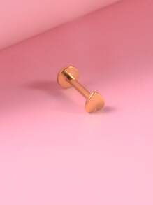 不锈钢，心形装饰唇钉唇环，男女皆宜，朋克穿孔，时尚身体珠宝礼物，适合任何场合情人节、妈妈、母亲、母亲节、礼物 - 金黃色 - 查看 2