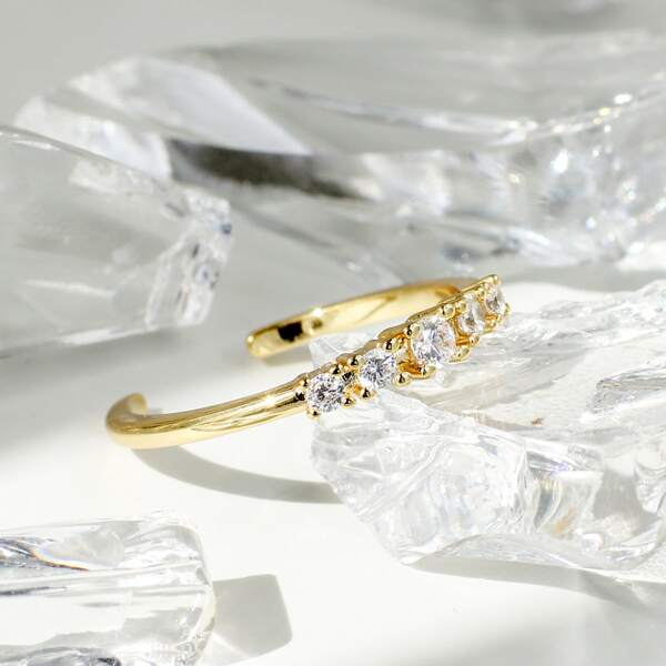

Zircon Decor Ring, Gold