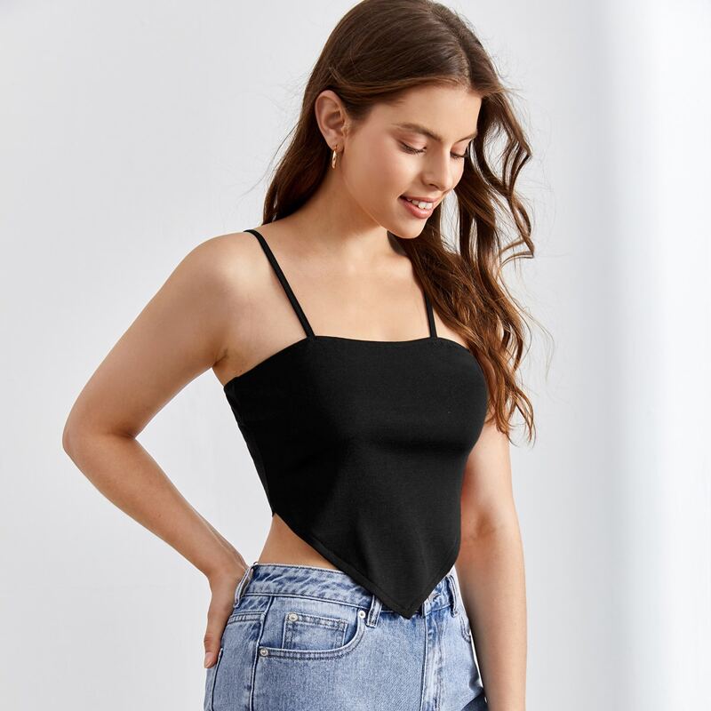 

Solid Bandana Cami, Black