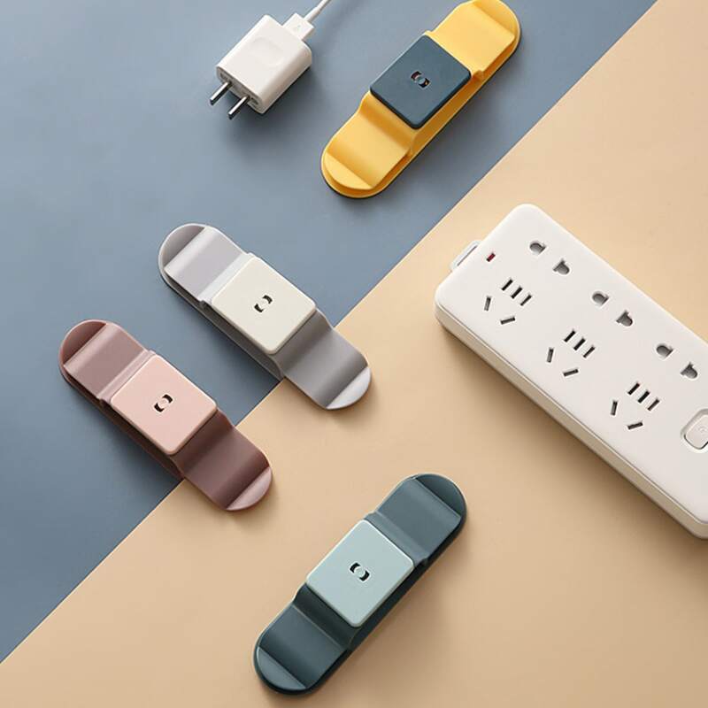 

1pc Random Wall Mount Plug Storage Hook, Multicolor