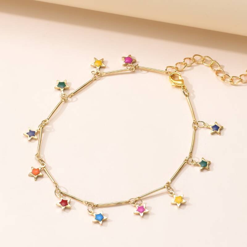 

Star Design Bracelet, Gold