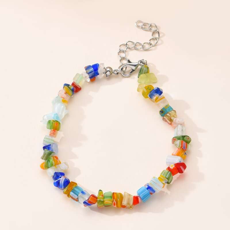 

Stone Beaded Bracelet, Multicolor