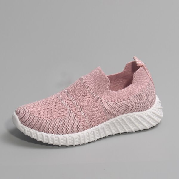 

Girls Minimalist Knit Slip On Sneakers, Baby pink