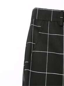 Manfinity Quần Nam Nút Sọc ca rô Sẵn sàng - màu đen - Xem 7