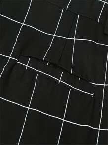 Manfinity Quần Nam Nút Sọc ca rô Sẵn sàng - màu đen - Xem 8