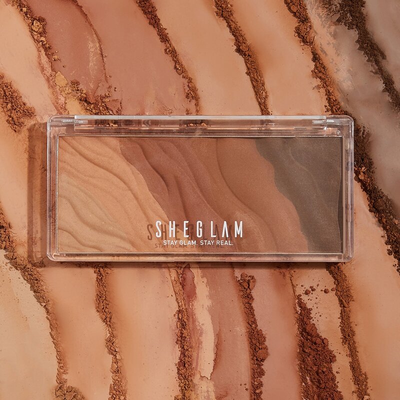 

Cosmic Crystal 5-color Eyeshadow Range - Tan lines