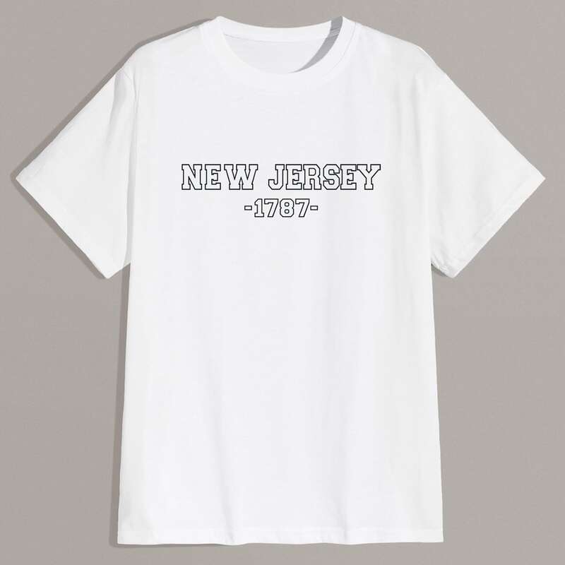 

Guys Letter Tee, White