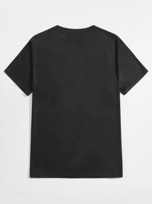 Manfinity Men Slogan And Figure Graphic Tee - Multicolor - View 2