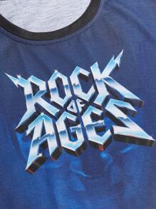 Manfinity Men Slogan And Figure Graphic Tee - Multicolor - View 4