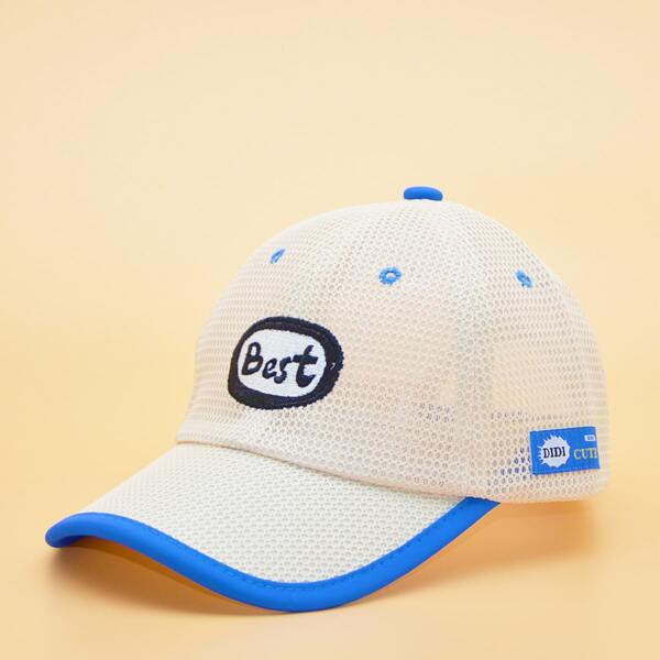 

Toddler Letter Embroidery Baseball Cap, Multicolor