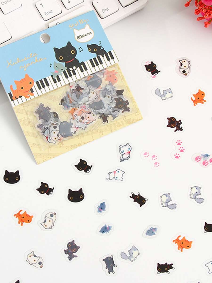 Hình dán đồ họa hoạt hình 80 chiếc - Nhiều màu - Xem 1