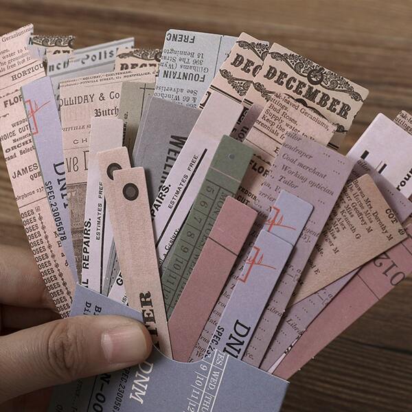 

45pcs Mixed Pattern Random Material Paper, Multicolor