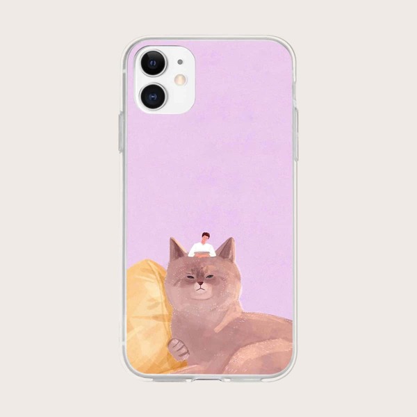 

Cartoon Graphic Phone Case, Multicolor