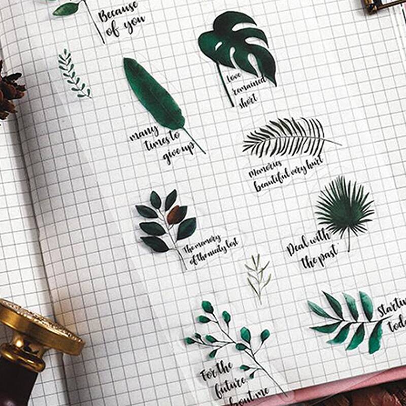 

1sheet Plants Pattern Random Sticker, Multicolor