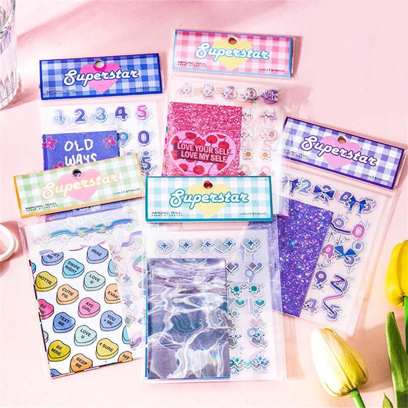

1pack Mixed Pattern Random Sticker, Multicolor