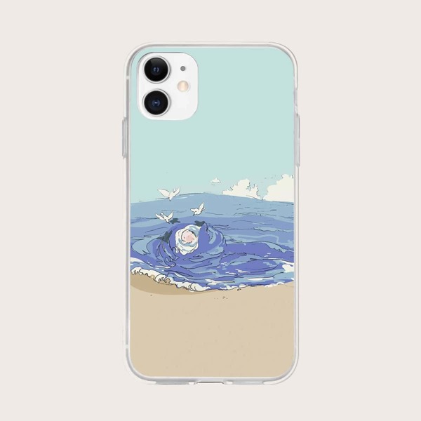 

Cartoon Graphic Phone Case, Multicolor