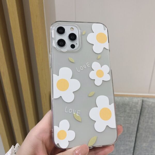 

Flower Pattern Clear Phone Case