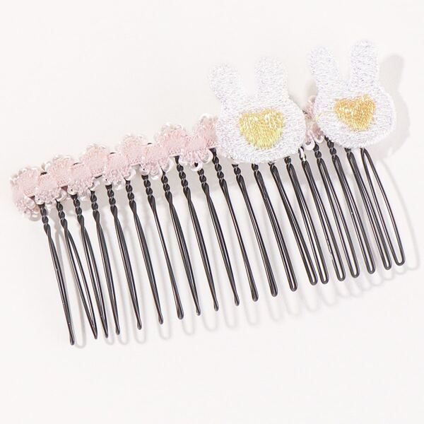 

Girls Rabbit Decor Hair Pin, Multicolor