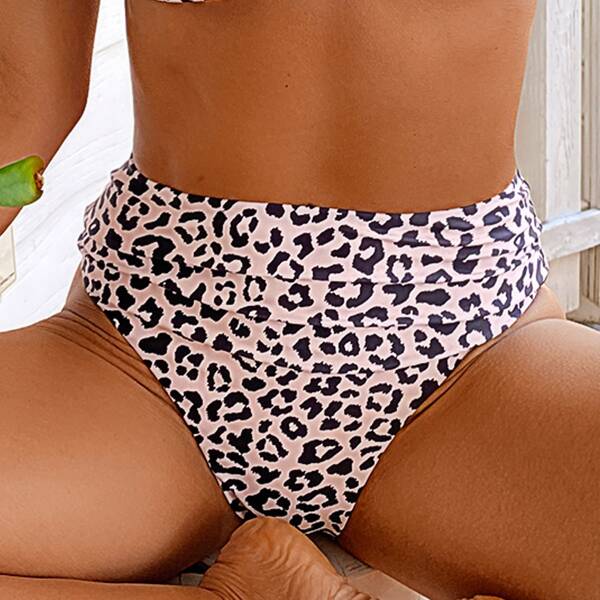 

Leopard High Waisted Bikini Panty, Multicolor