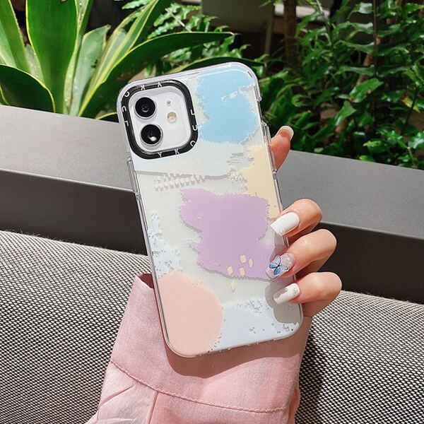 

Oil Paint Clear Phone Case, Multicolor