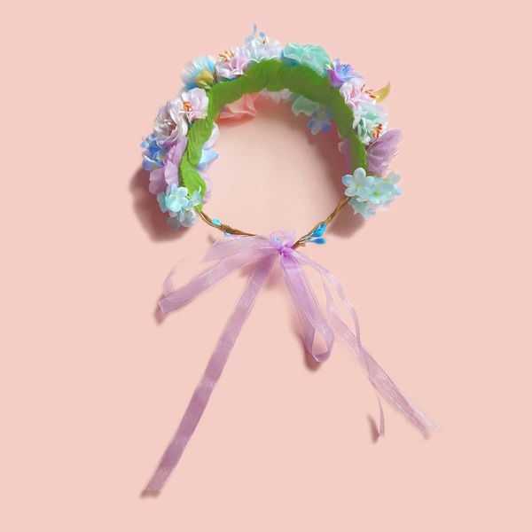 

Toddler Girls Flower Wreath, Multicolor