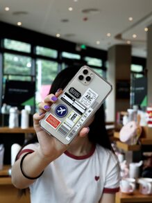 Apple Air Ticket Print Phone Case Compatible With IPhone 11,IPhone 13,IPhone 14 Pro Max - Clear - View 2