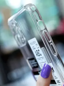 Apple Air Ticket Print Phone Case Compatible With IPhone 11,IPhone 13,IPhone 14 Pro Max - Clear - View 6