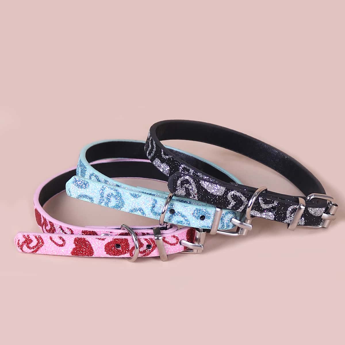 

1pc Heart Pattern Random Pet Collar, Multicolor