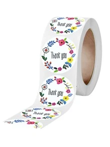 500 miếng dán bao bì quà tặng - Nhiều màu - Xem 1