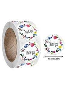 500 miếng dán bao bì quà tặng - Nhiều màu - Xem 2