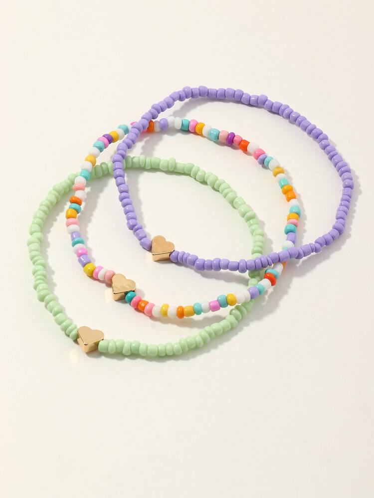 3pcs Beaded Anklet