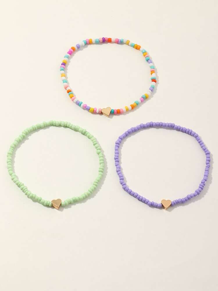 3pcs Beaded Anklet