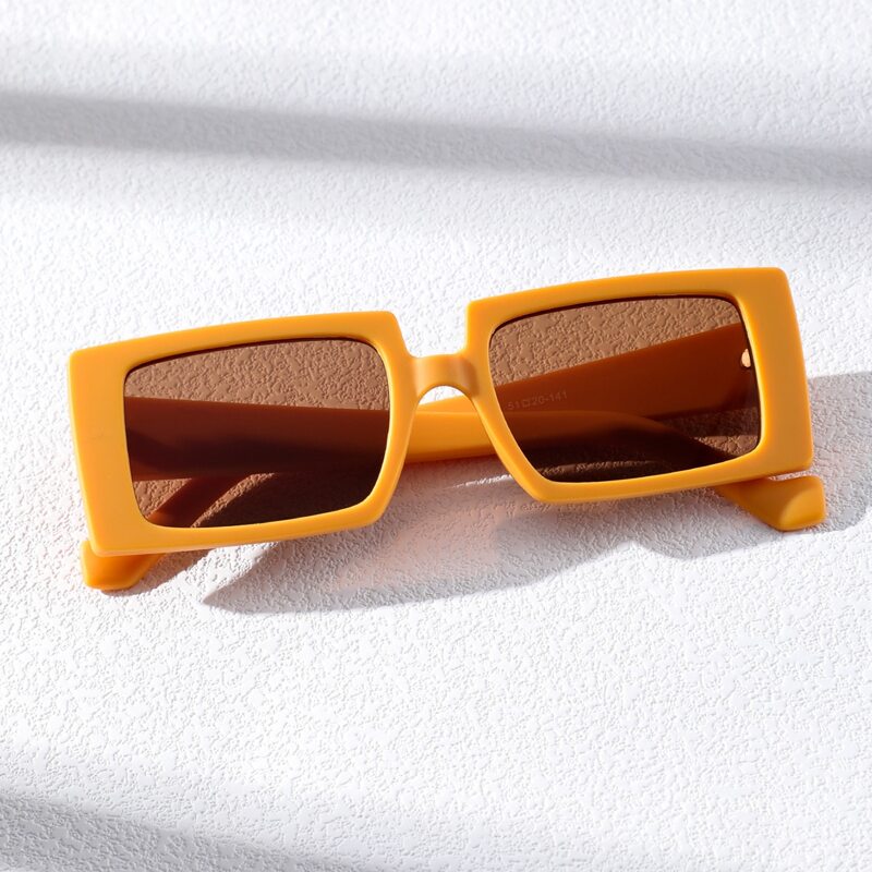 

Guys Square Frame Sunglasses, Orange