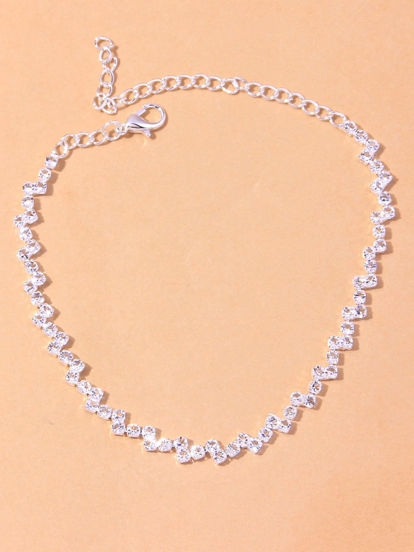 Rhinestone Decor Anklet