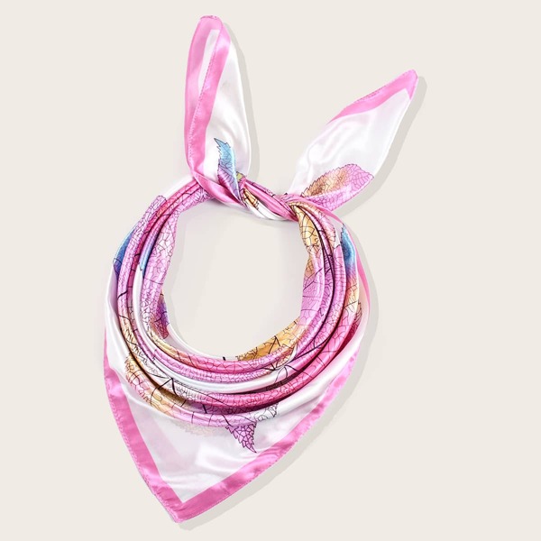 

Leaf Print Bandana, Multicolor