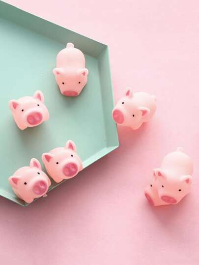 5pcs Mini Kawaii Pig Mochi Squishies Fidget Toy
