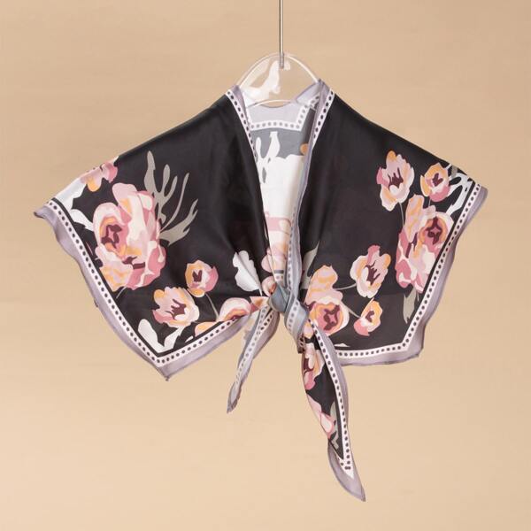

Flower Print Scarf, Multicolor