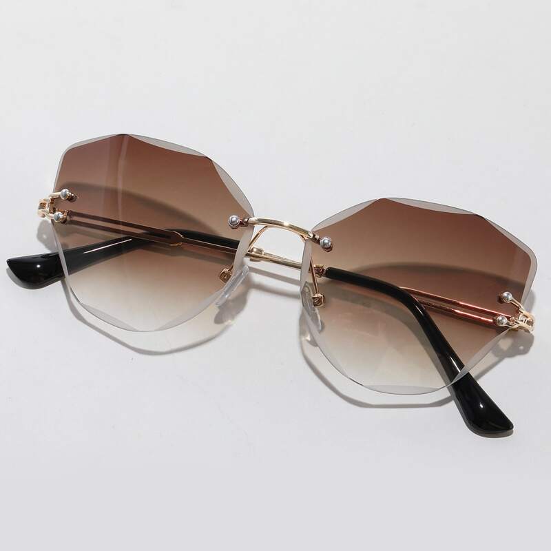 

Tinted Lens Rimless Sunglasses