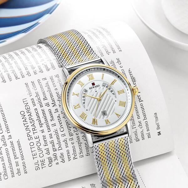 

Men Mesh Strap Quartz Watch