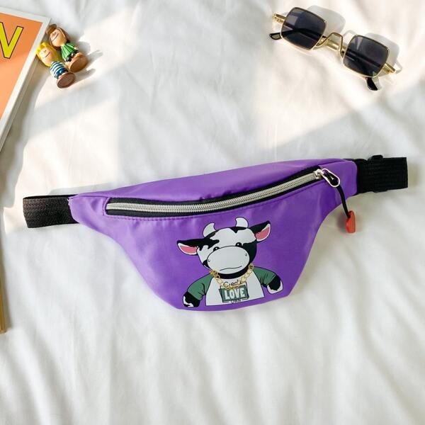 

Kids Cartoon Graphic Fanny Pack, Purple