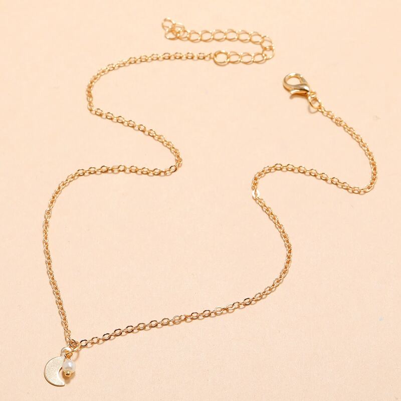 

Moon Decor Necklace, Gold