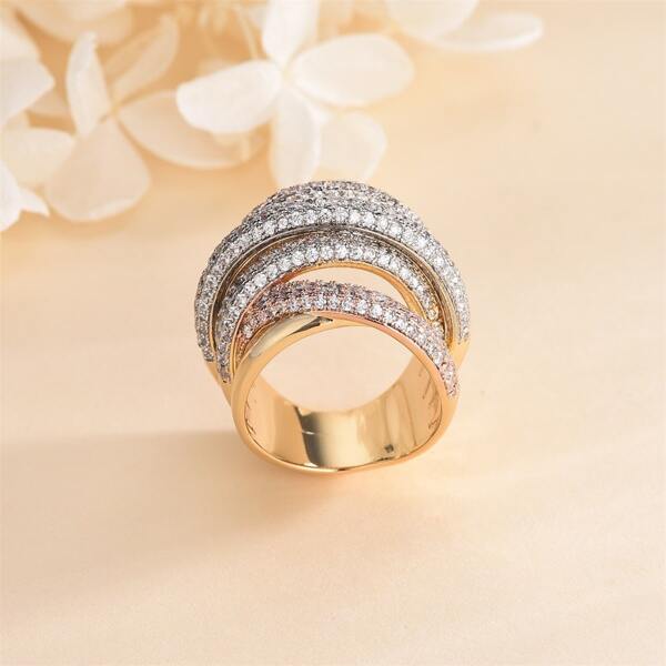 

Zircon Decor Ring, Multicolor