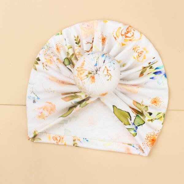 

Baby Flower Print Hat, Multicolor