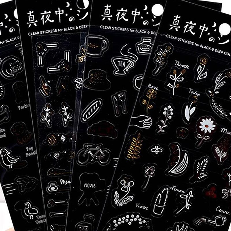 

1sheet Plant Print Random Sticker, Multicolor