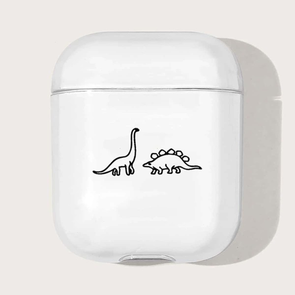 

Cartoon Dinosaur Clear Case For Airpods