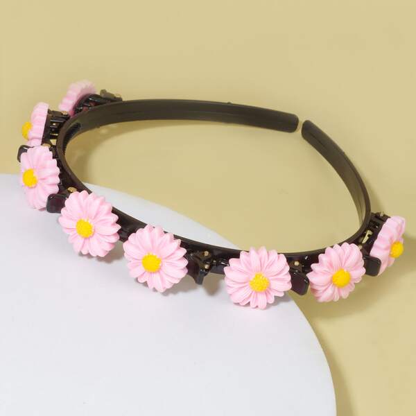 

Toddler Girls Flower Decor Hair Hoop, Multicolor
