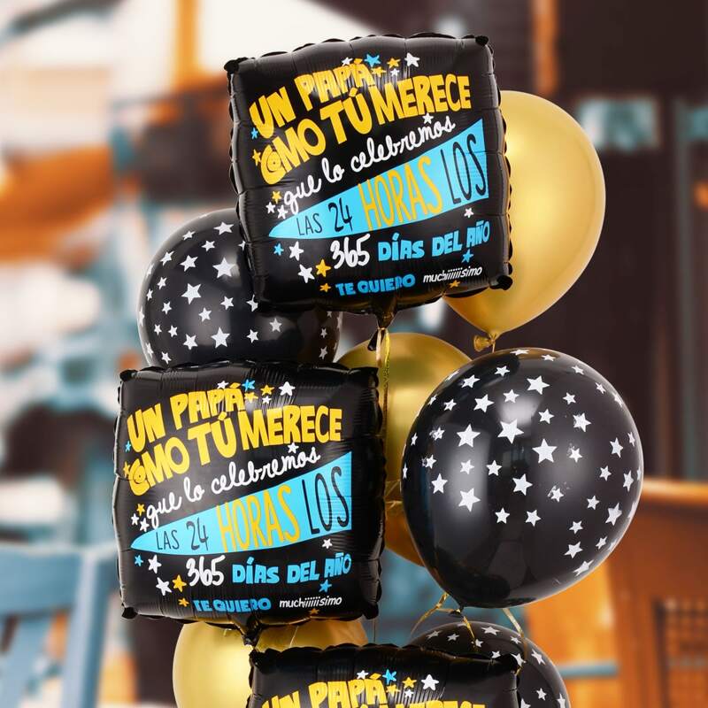 

11pcs Father's Day Decorative Balloon Set, Multicolor