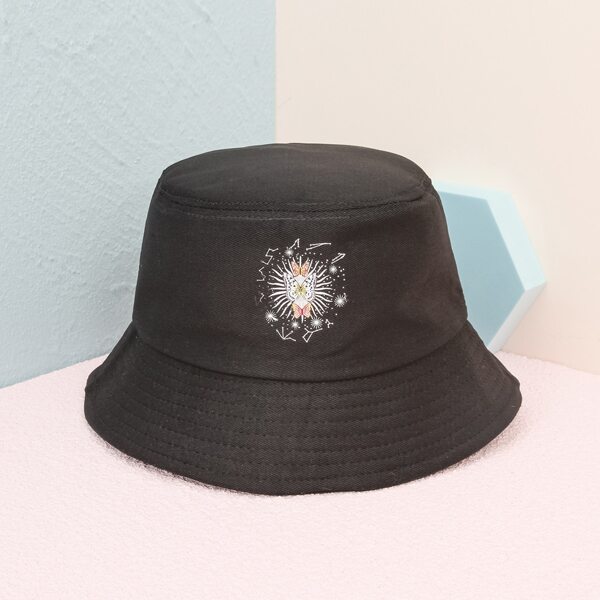 

Animal Print Bucket Hat, Black