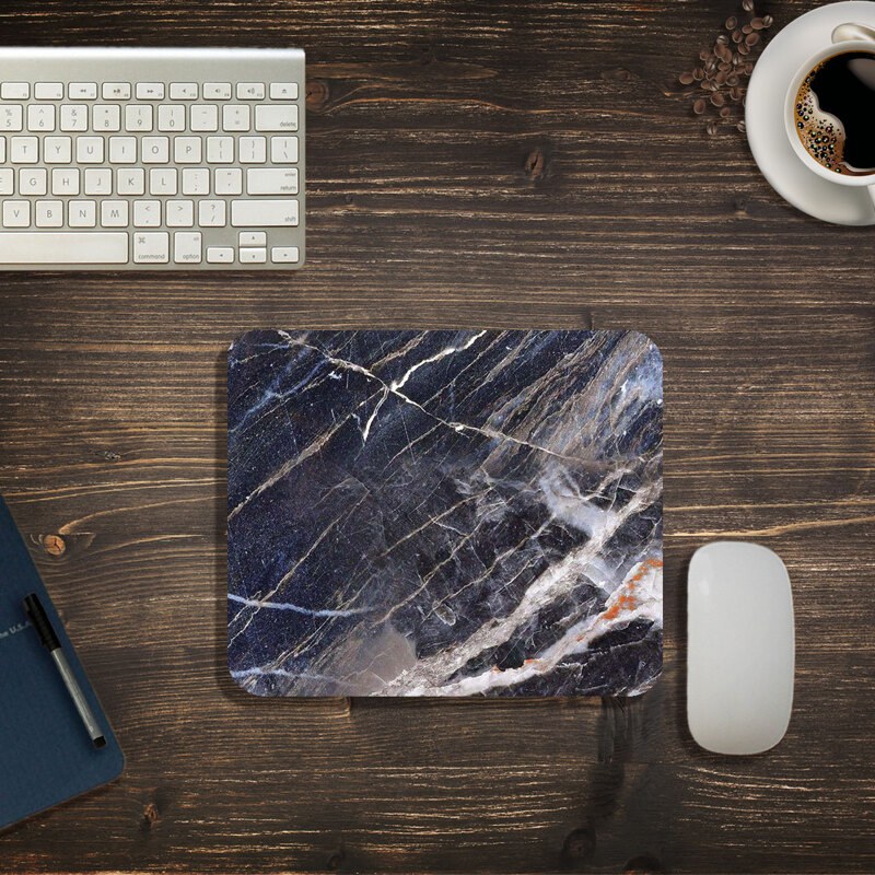 

Marble Pattern Mouse Pad, Blue